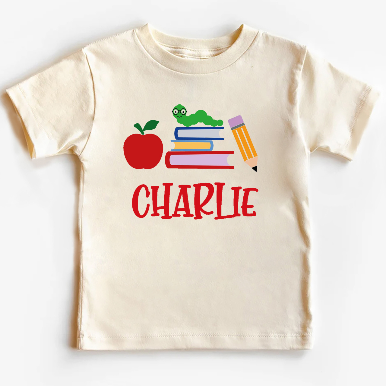 Caterpillar Back To School Custom Kids Shirts