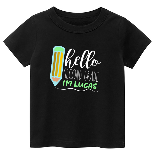 Personalized Hello XX Grade Kids Shirts