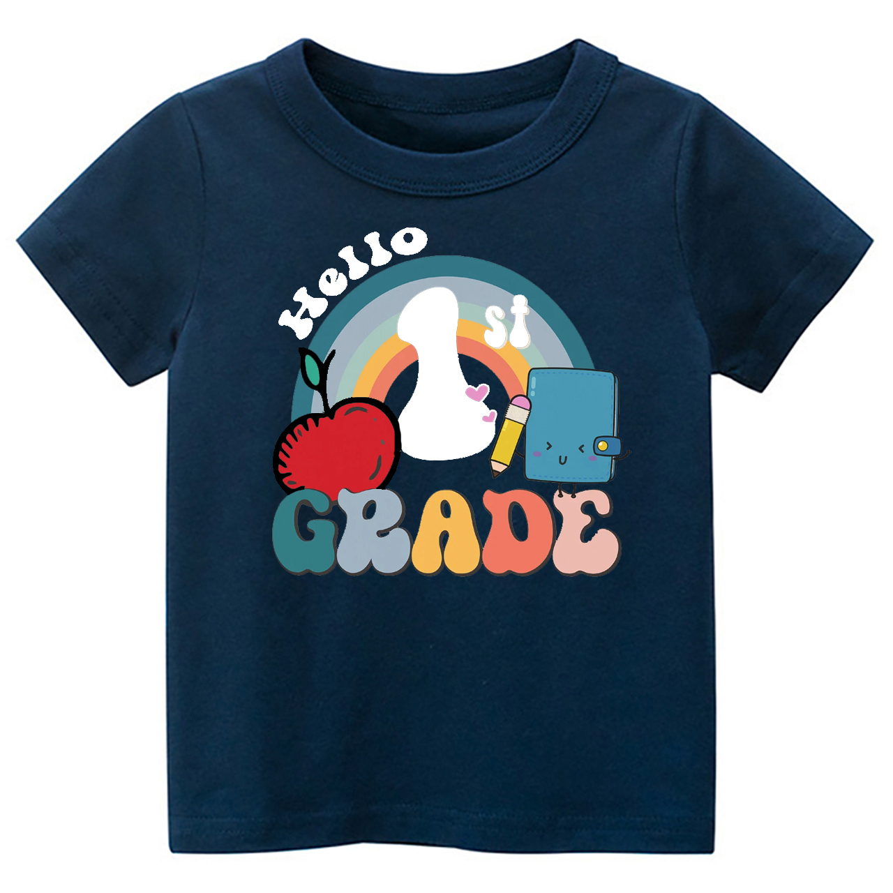 Personalized Hello XX Grade Back To School Kids Shirts