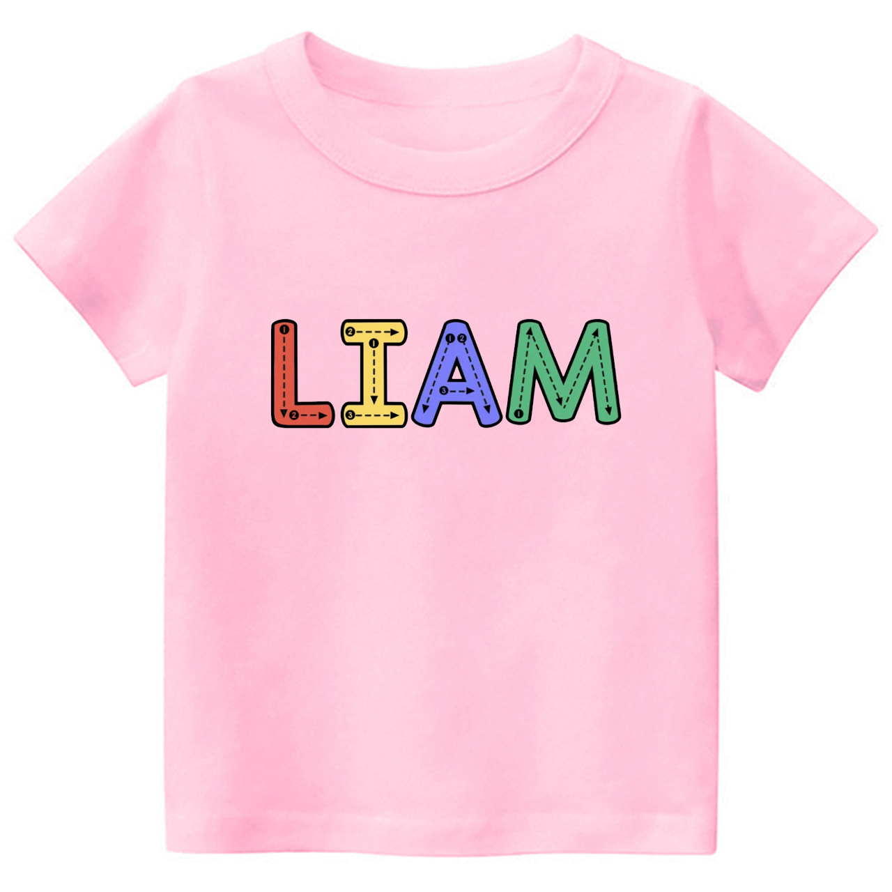 Personalized Tracing Alphabet Name Back To School Kids Shirts