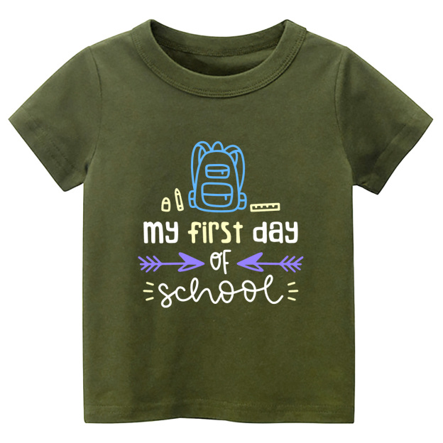 My First of School Funny Presents Kids T-shirts