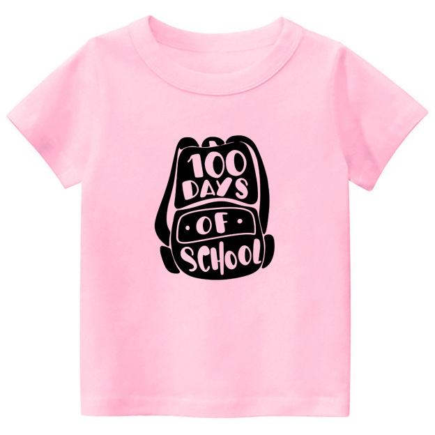 100 Days of School Backpack Kids T-shirts