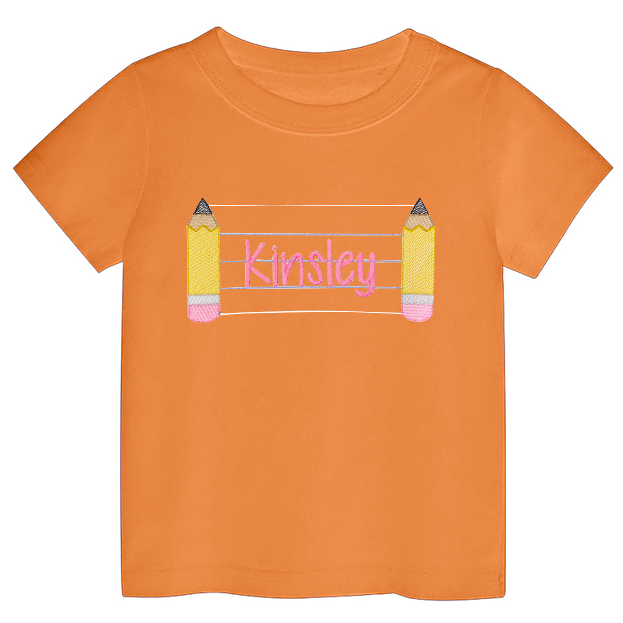 Personalized Back To School Pencil Name Tees