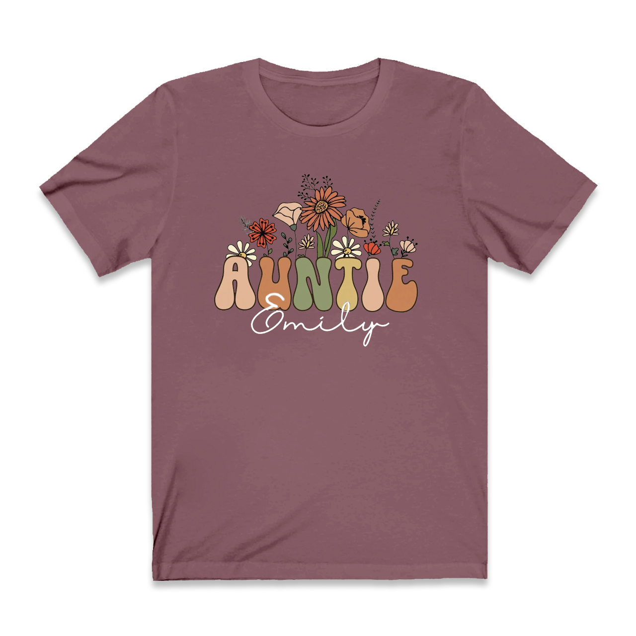 Personalized Wildflowers Shirt For Aunt
