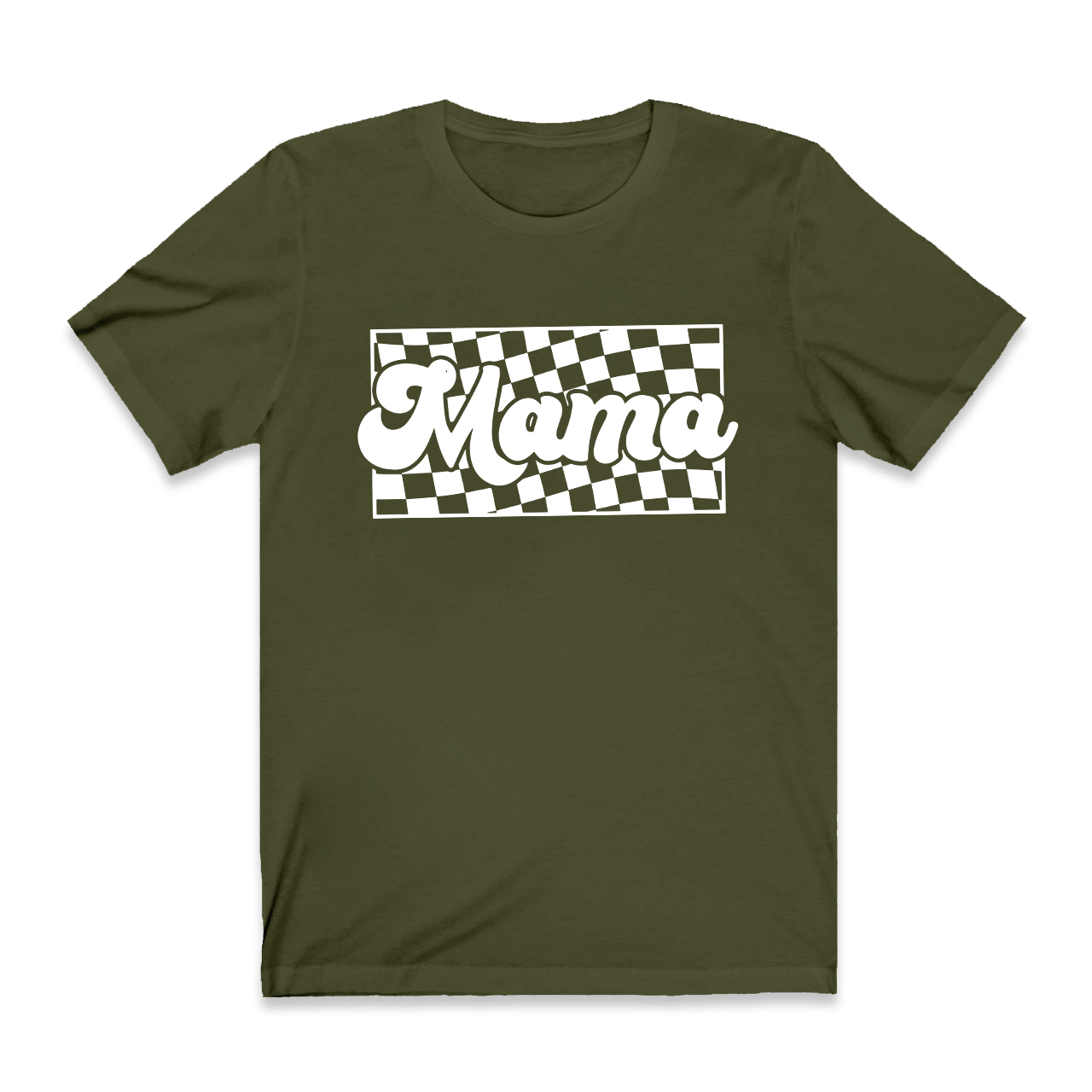 Retro Checkered Mama Shirts