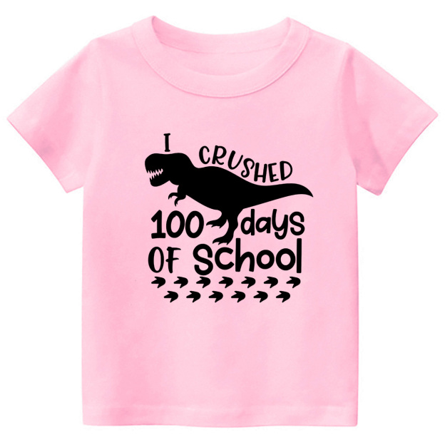 Dinosaur 100 Days Of School Celebration Shirts