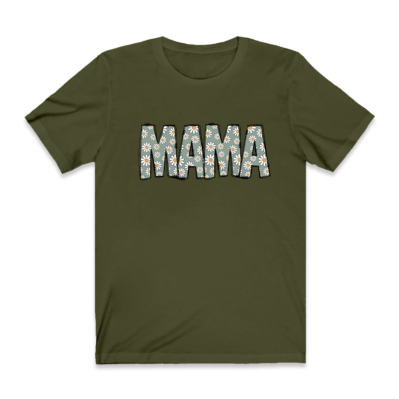 Mama Retro Flower T-Shirt
