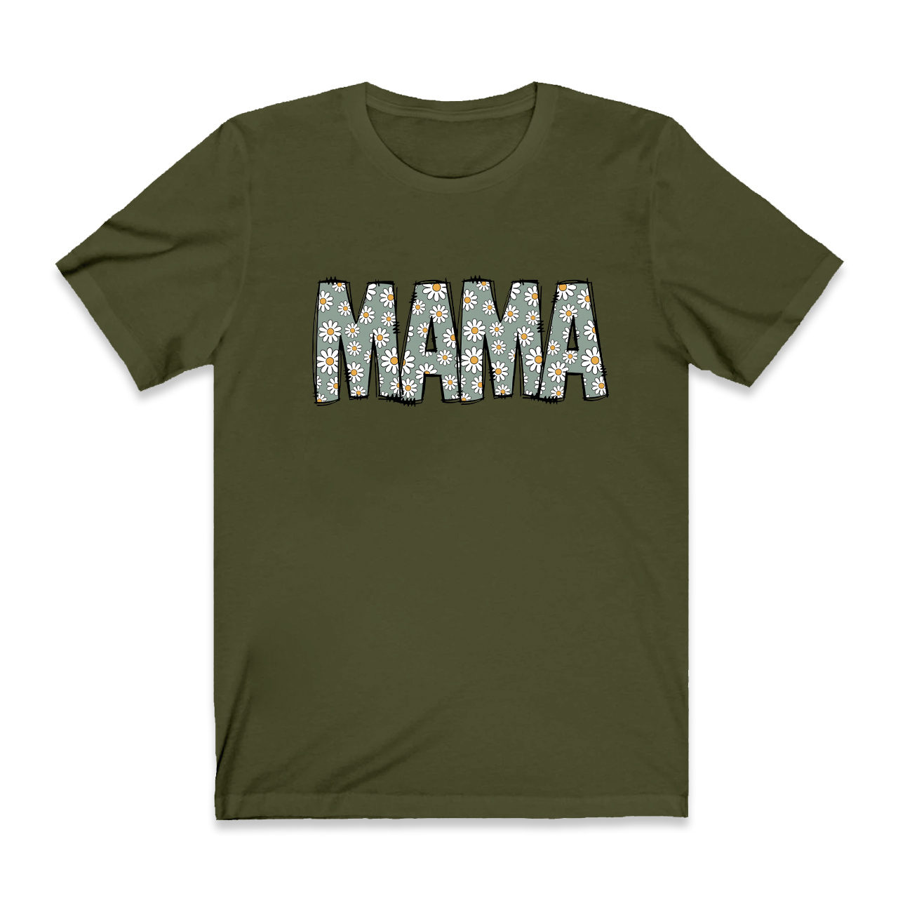 Mama Retro Flower T-Shirt