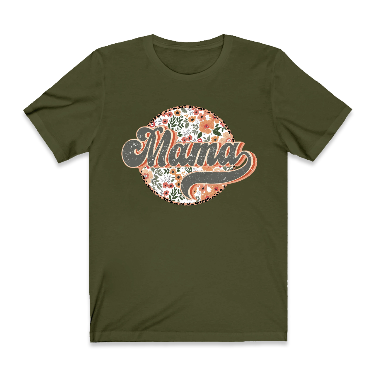 Groovy Boho Floral Mama T-Shirt