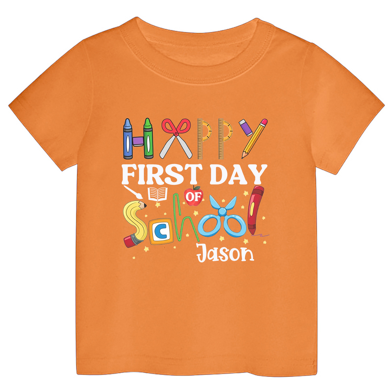 Personalized First Day of Shirt For School Kids
