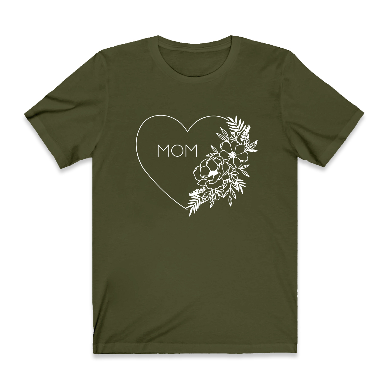Floral Heart Shirt For Best Mom