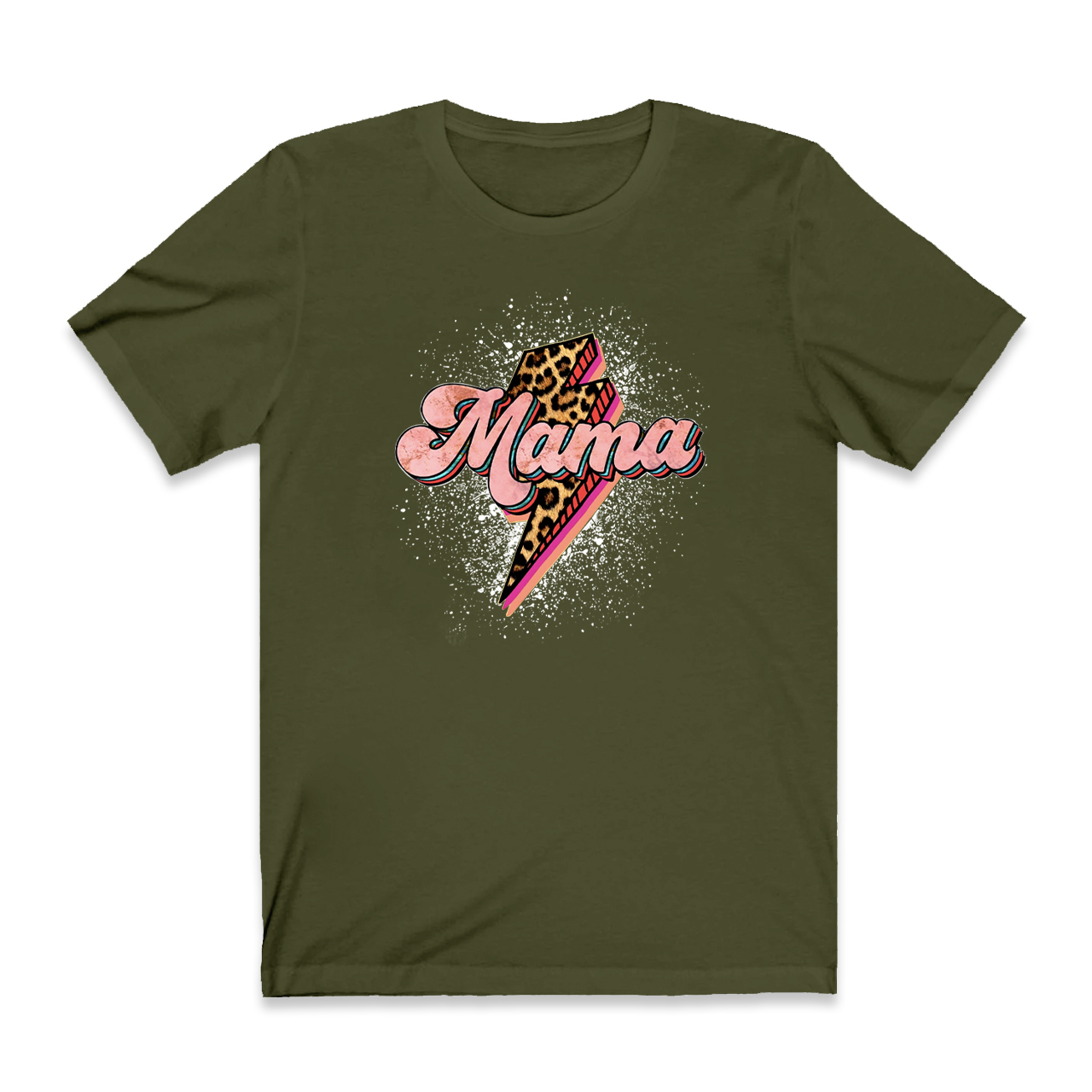 Leopard Momlife Mama Shirt