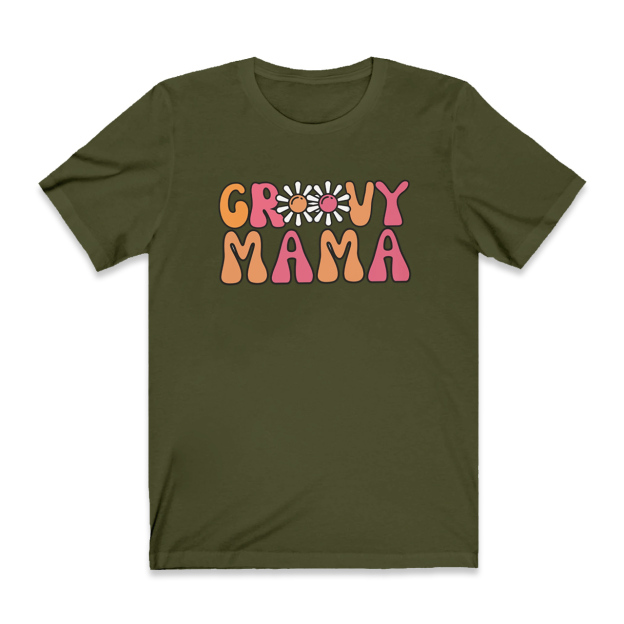 Groovy Mama Hippie Mom T-Shirt