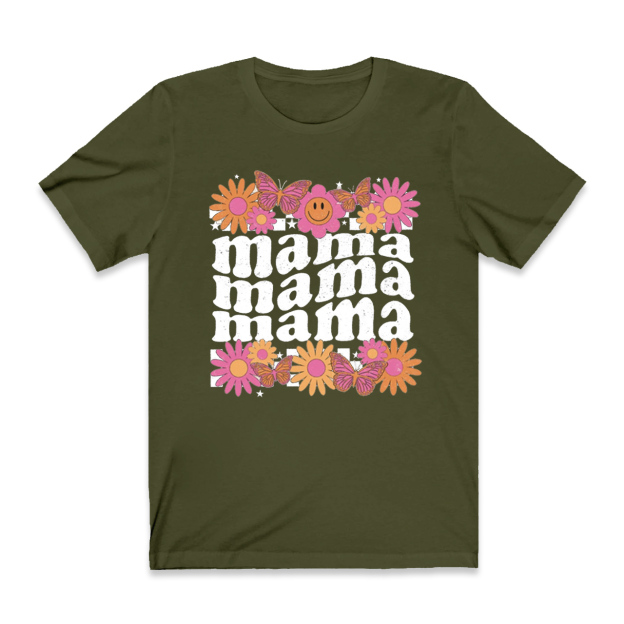 Floral Mama Shirt Retro Style