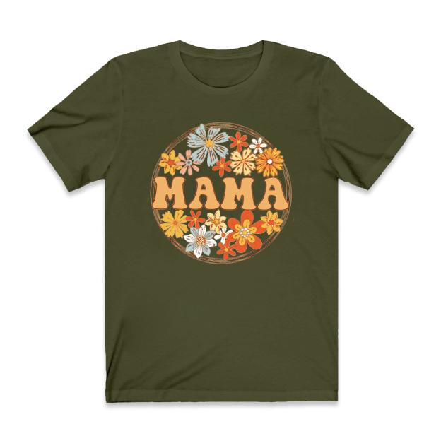 Wild Flowers Retro Gift Shirt For Woman