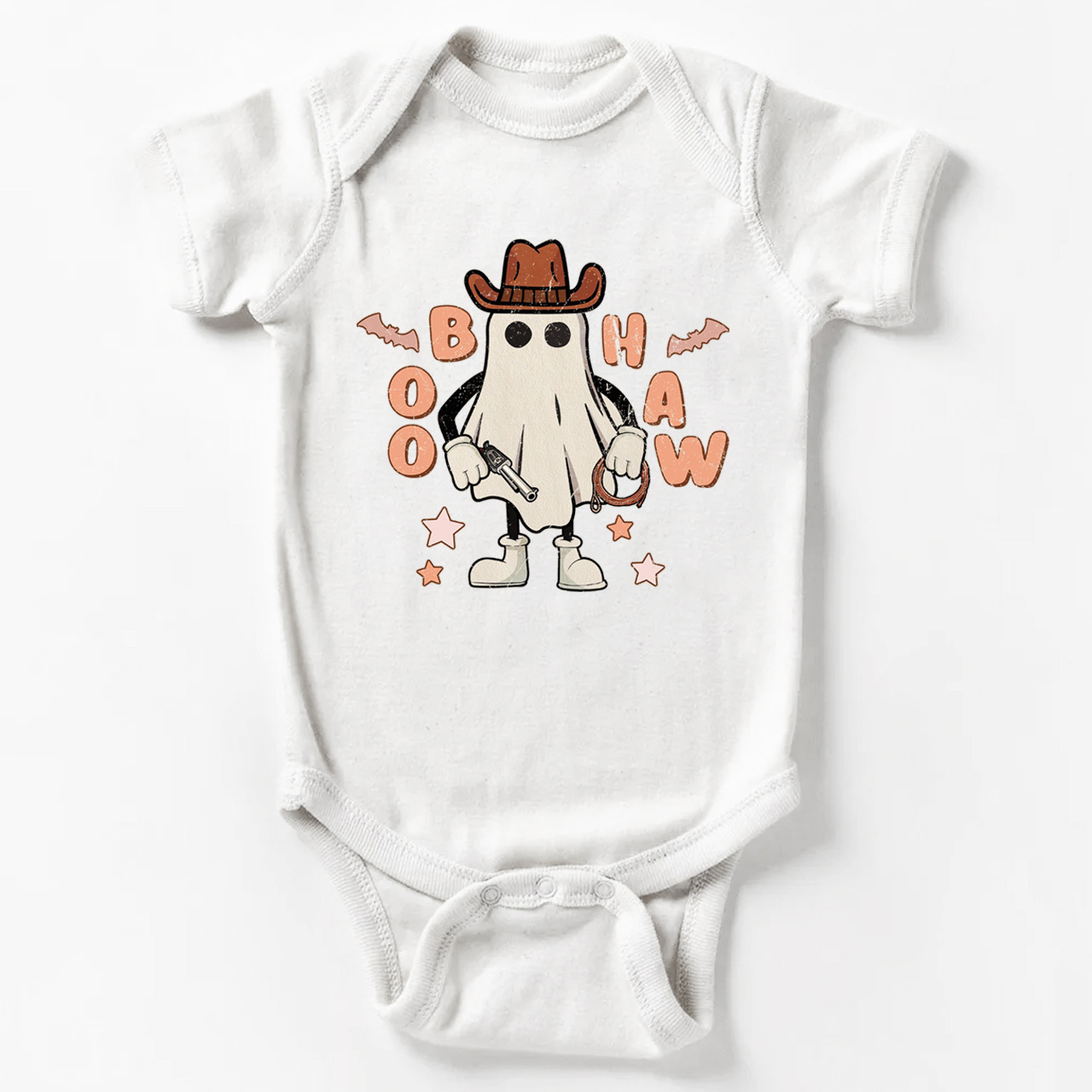 Cowboy Ghost Halloween Baby Bodysuit