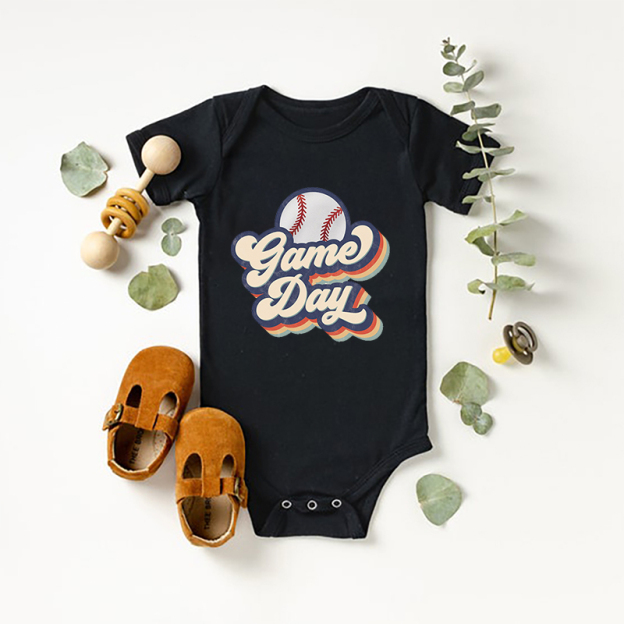 Baseball Game Day Bodysuit For Baby