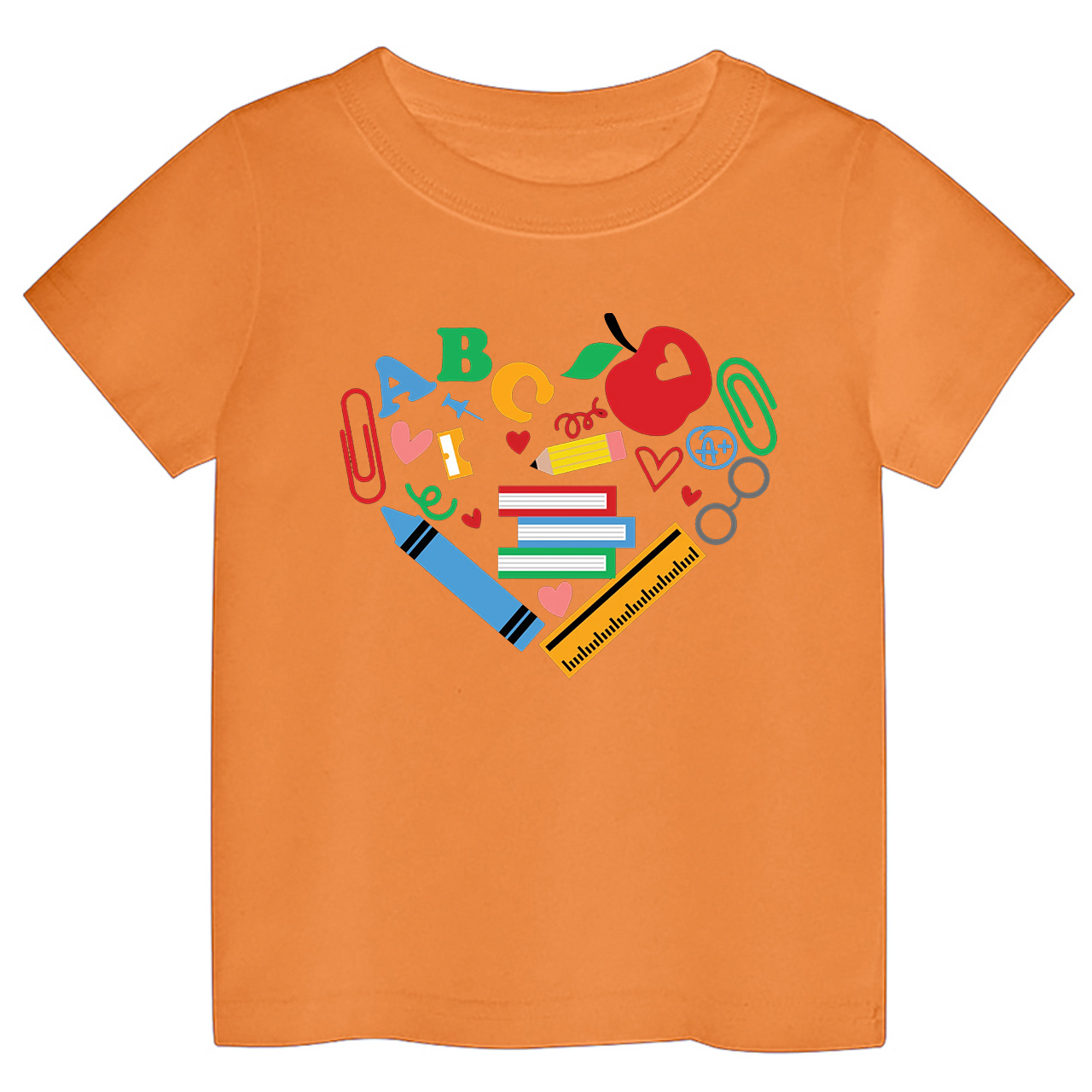 I love school - Children's Heart T-Shirt