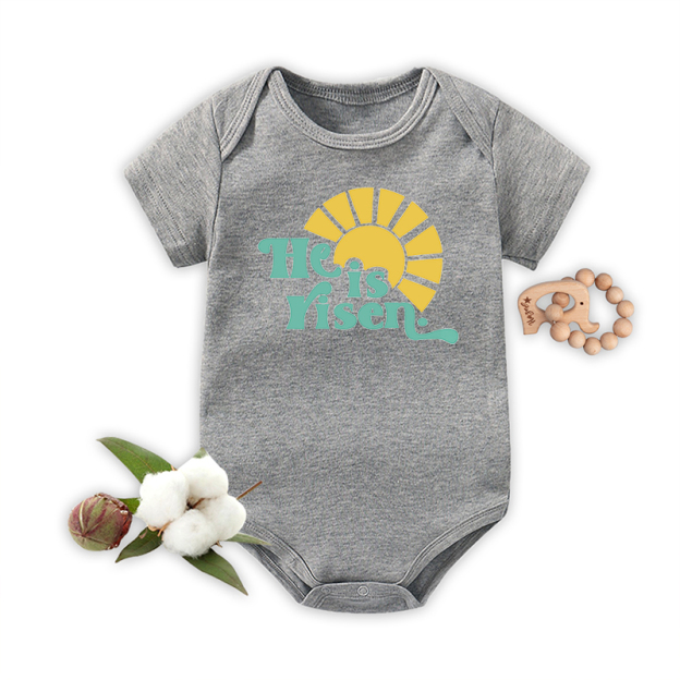He Is Risen Easter Baby Bodysuit