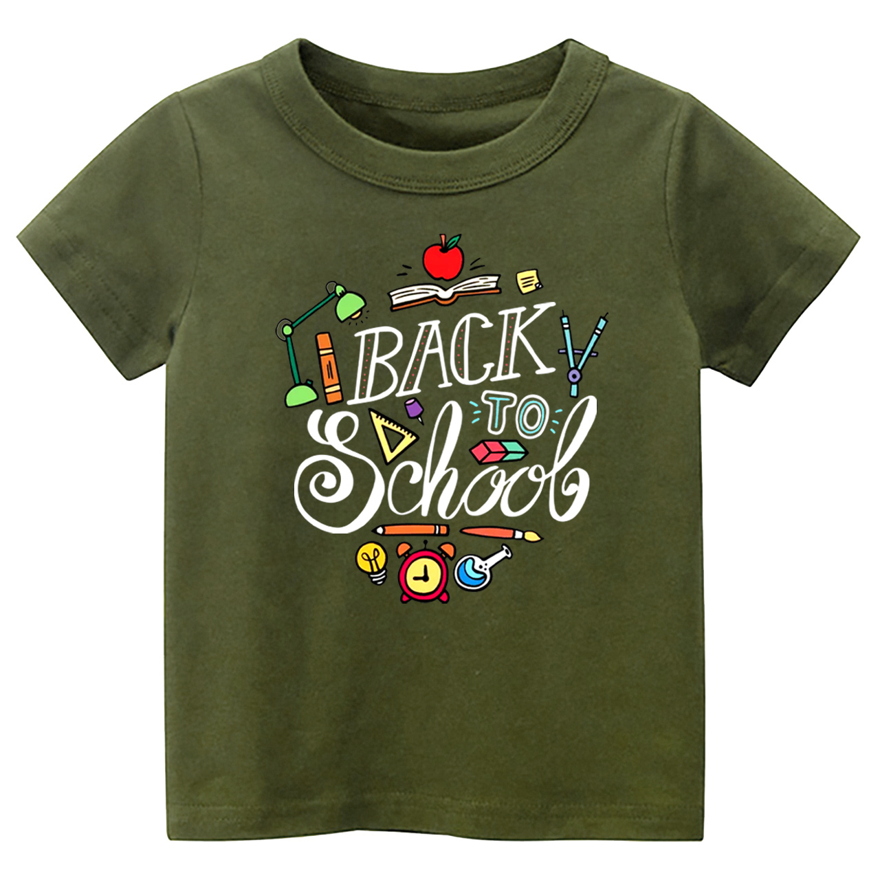 Cute Cartoon Back To School Kids T-shirt