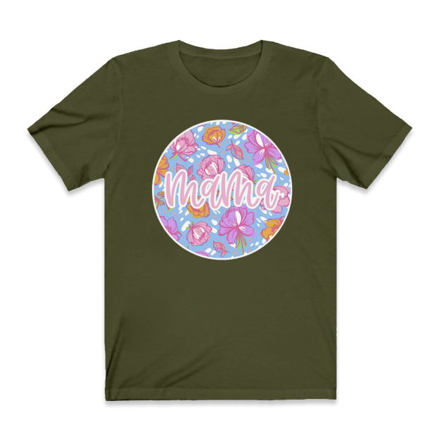 Bright Flowery Mom Shirt