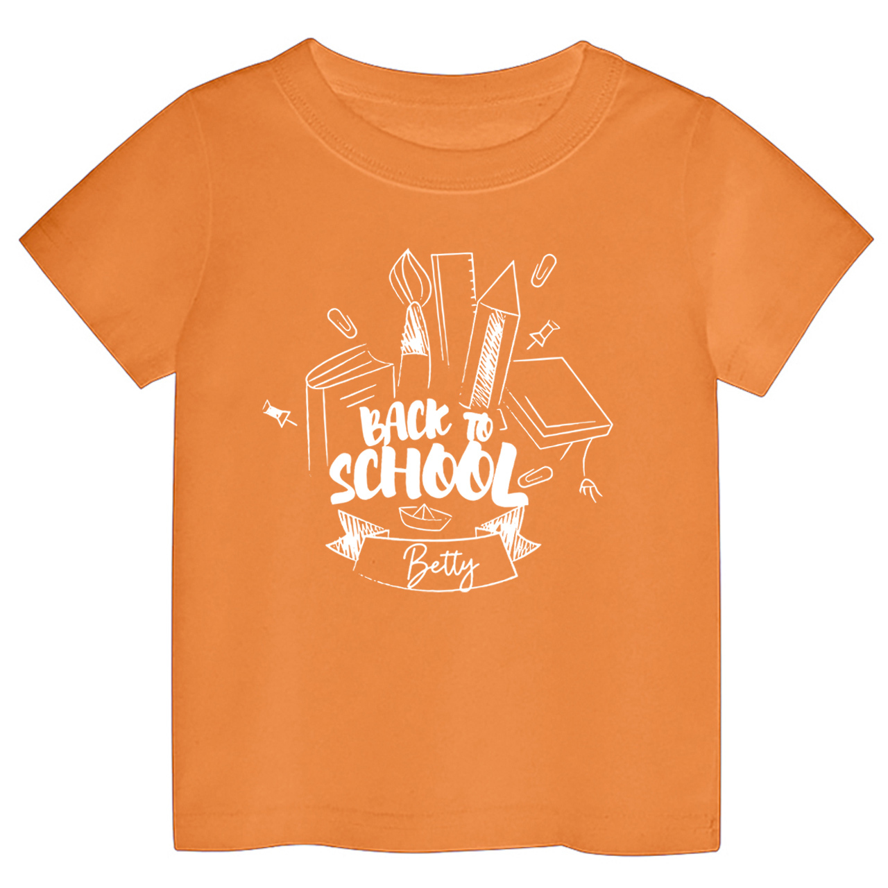 Personalized Toddler Name Back to School Shirt