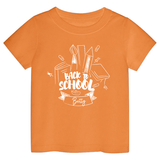 Personalized Toddler Name Back to School Shirt