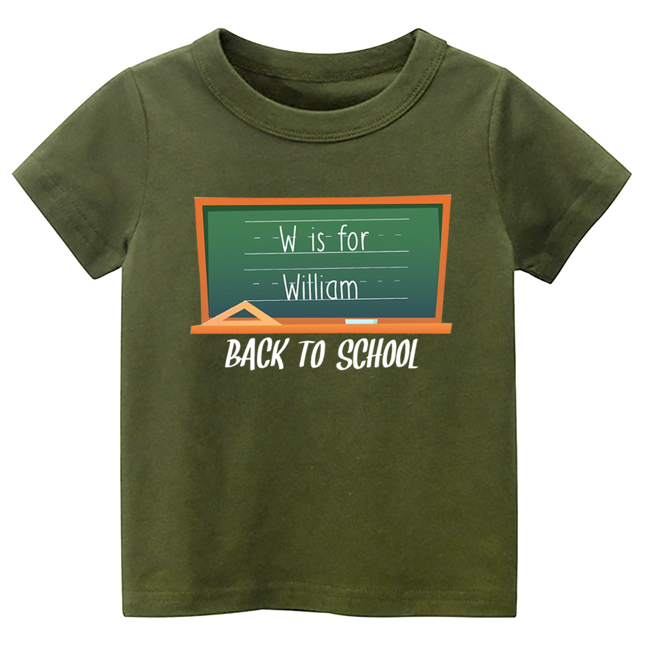 Blackboard Custom Name Back To School T-Shirts