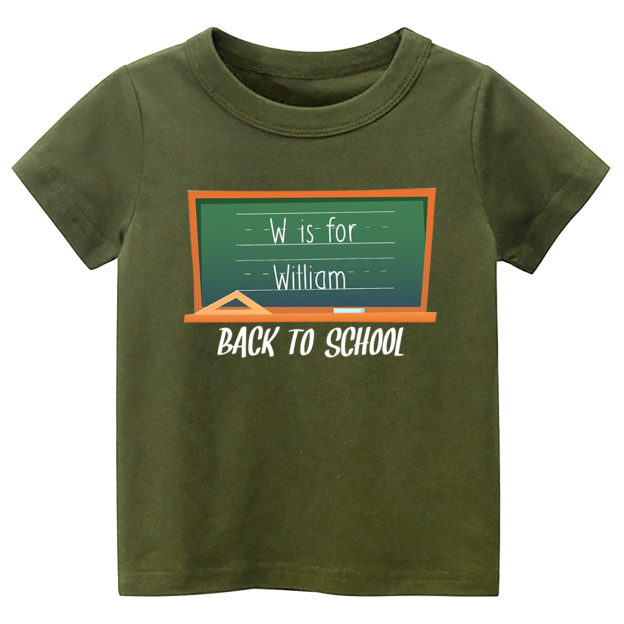 Blackboard Custom Name Back To School T-Shirts