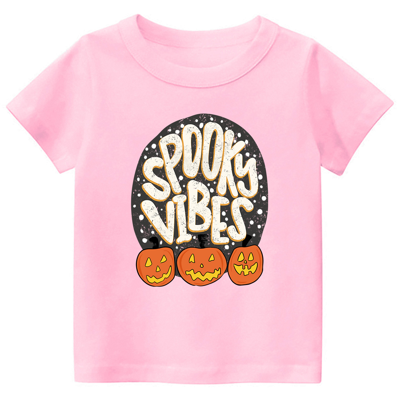 Spooky Vibes Toddler Retro Halloween Shirt
