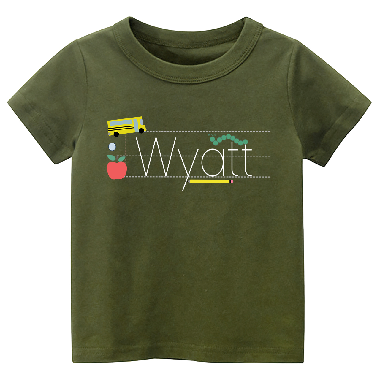 Personalized Monogrammed Line Spectrum Back to School Shirt