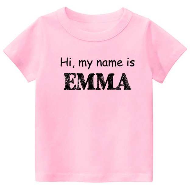 Personalized Name Self Introduction Back To School Kids Shirt