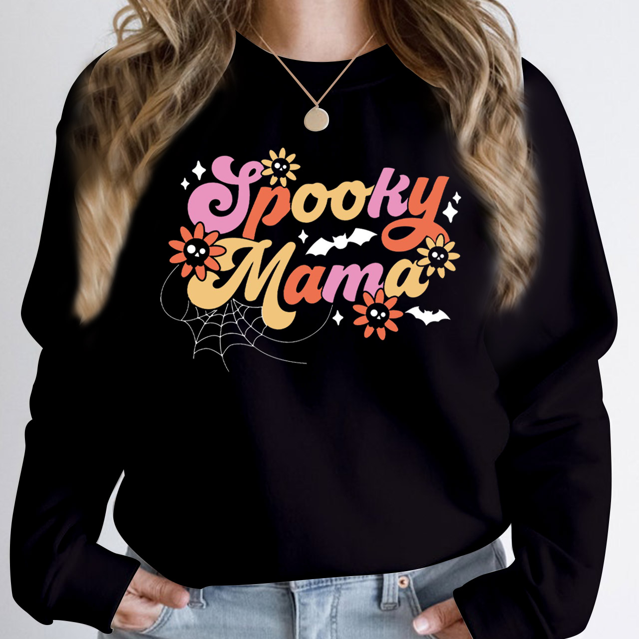 Retro Spooky Mama Sweatshirt