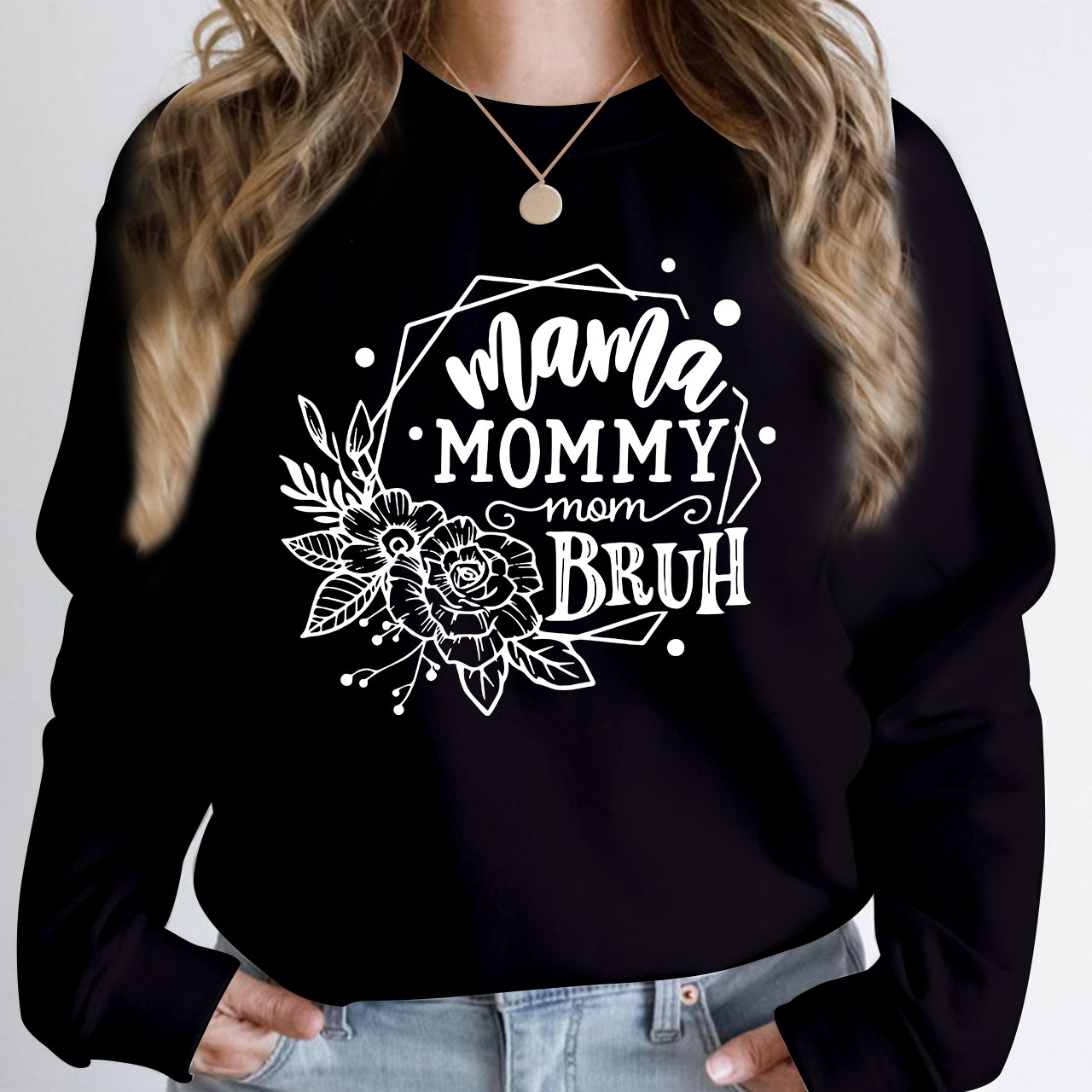 Mama Mommy Mom Bruh Retro Gift Sweatshirt For Mom