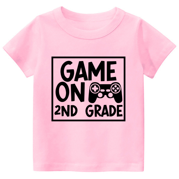 Game On XX Grade Back To School Kids Shirts