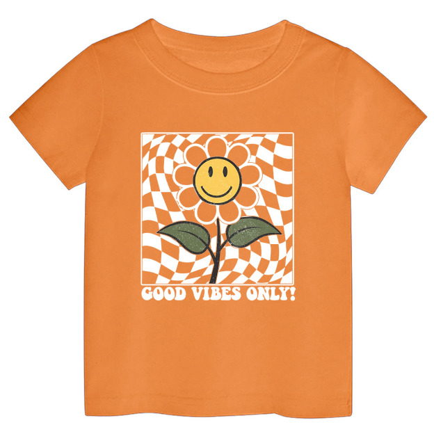 Retro Daisy  Good Vibes Toddler Shirt