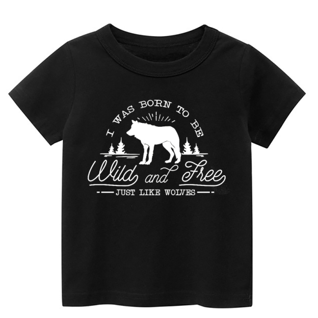 Wild And Free Just Like Wolves Kids T-Shirt