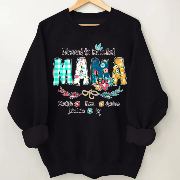 [Copy]Personalized Spring Sweatshirt With Kids Name