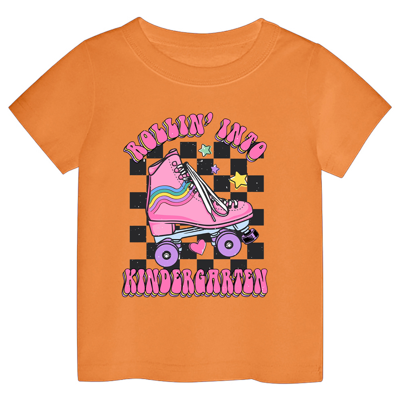 Rollin Into Kindergarten Back To School Kids Shirt