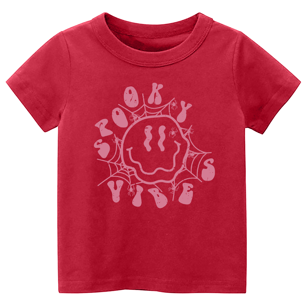 Spooky Spider Web Vibes Cute Fall Toddler Tees