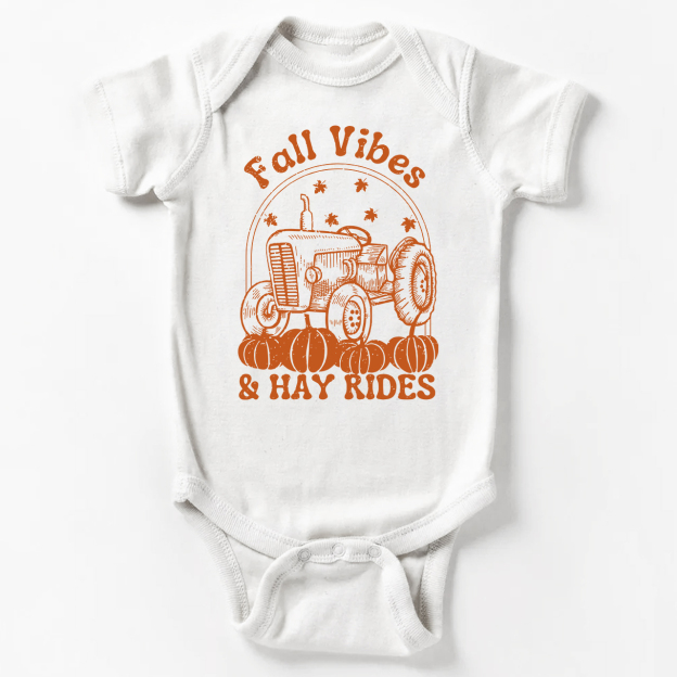 Fall Vibes And Hayrides Baby Bodysuit