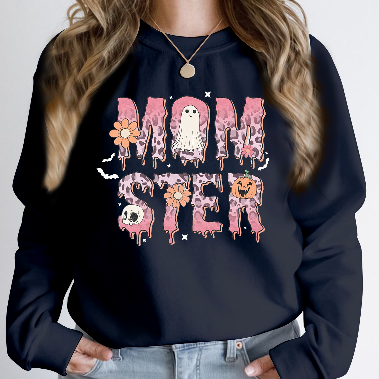 Momster Fall Sweatshirt For Halloween