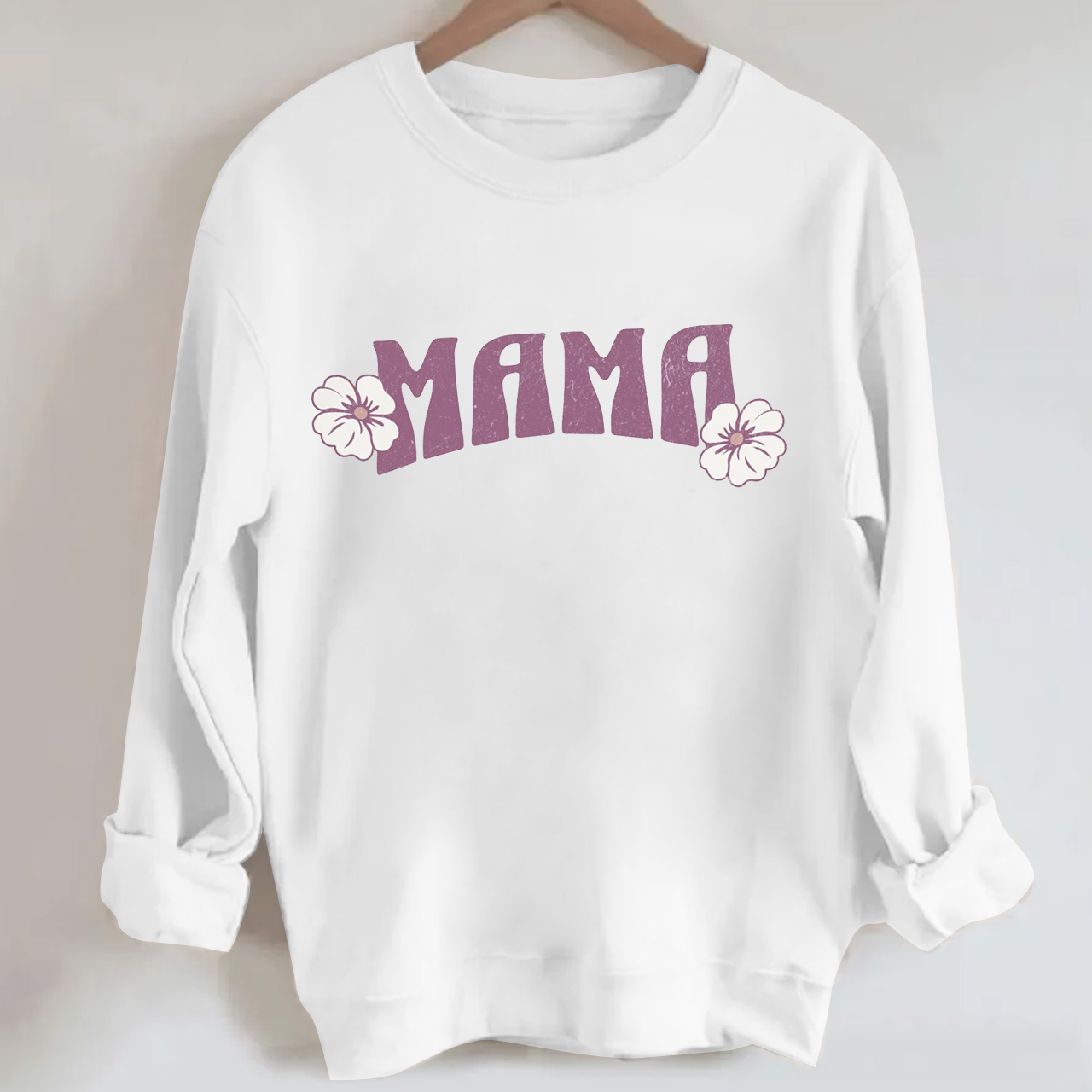 Retro Mama&Flower Sweatshirt