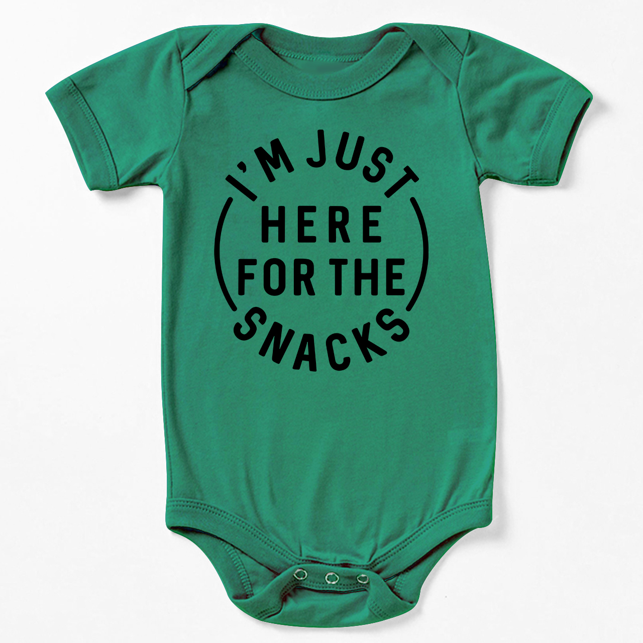 I'm Just Here For The Snacks Bodysuit For Baby