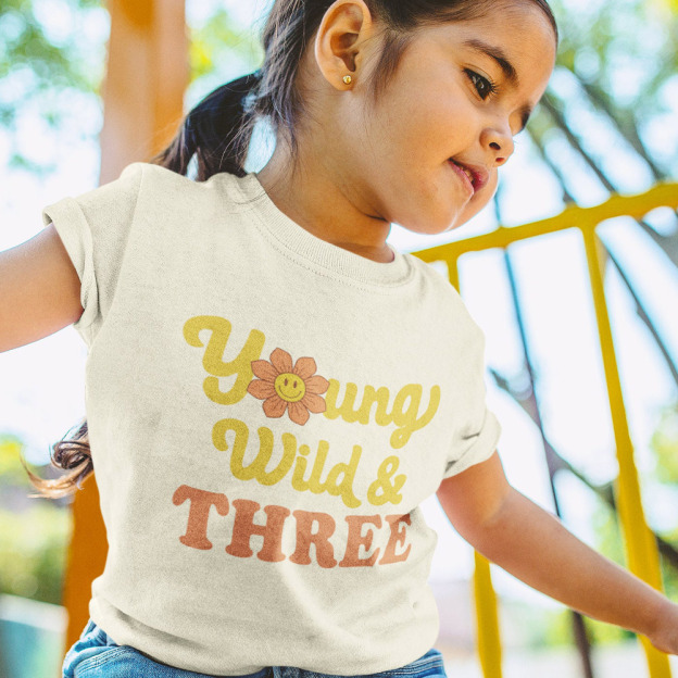 Young Wild & Three Flower Shirt