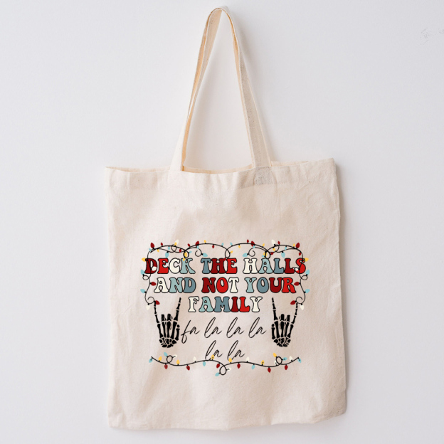 Deck The Halls Christmas Tote Bag