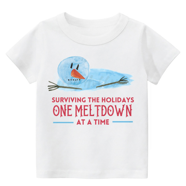 One Meltdown Toddler Christmas Shirt