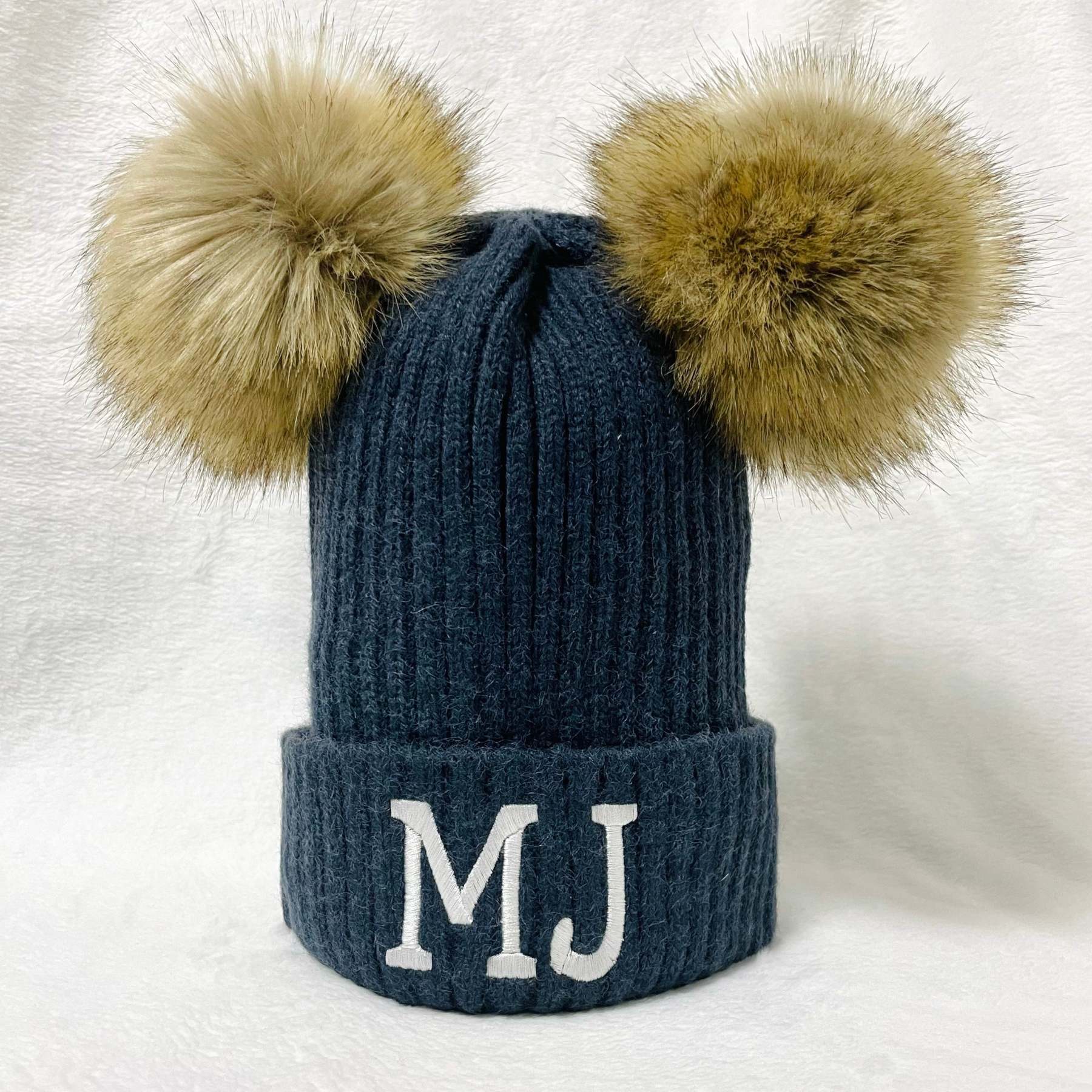 Personalized Double Ball Embroidered Hat