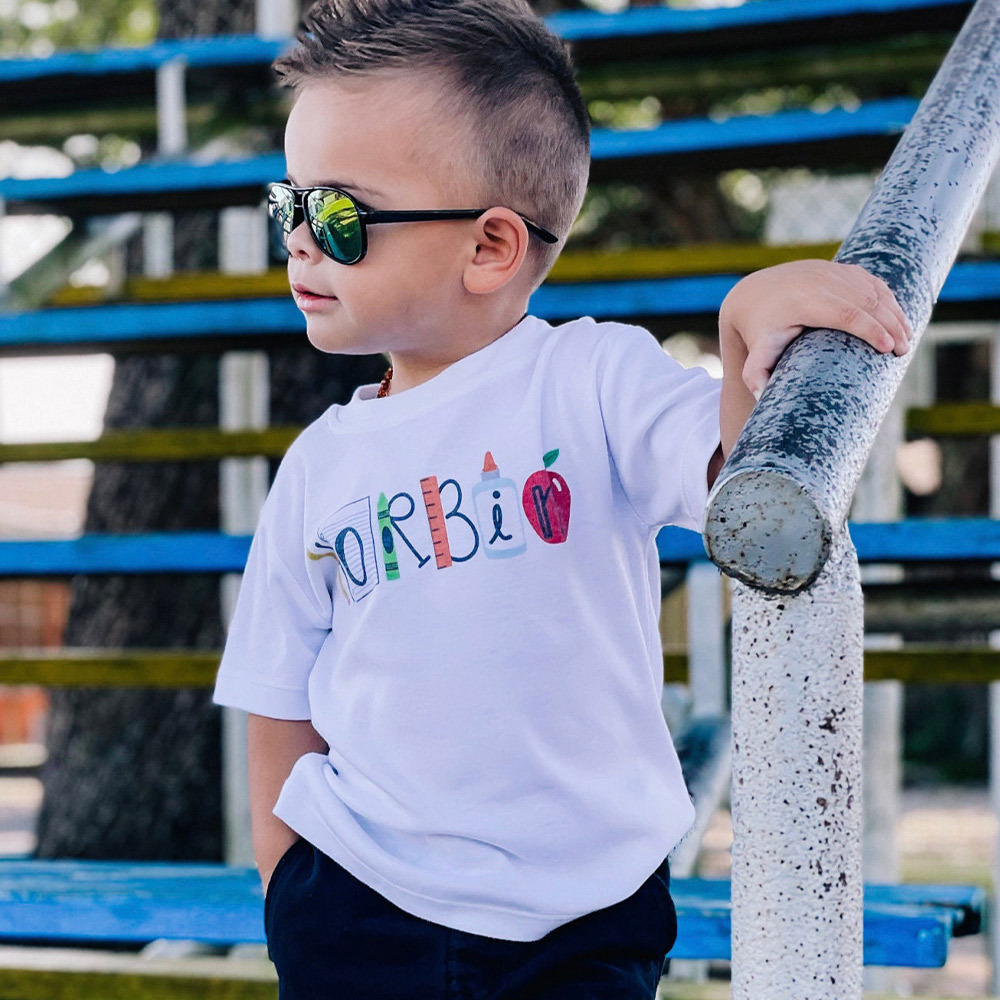 Personalized Toddler Back To School Shirt