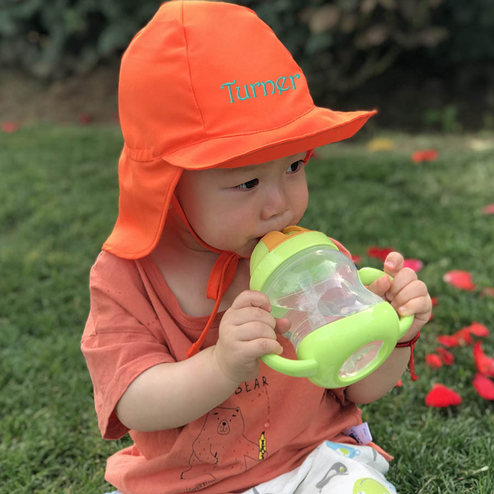 Personalized Baby Name Summer Embroidered Hat 